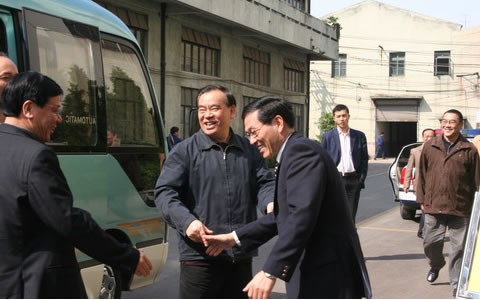 呂祖善省長來我集團公司調研，加快發(fā)展裝備制造業(yè)